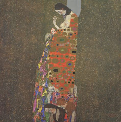 1986 Gustav Klimt Hope II Offset Lithograph At 1stDibs Gustav Klimt