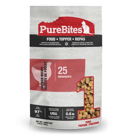 Purebites® Raw Freeze Dried Complete And Balanced Cat Food Or Topper