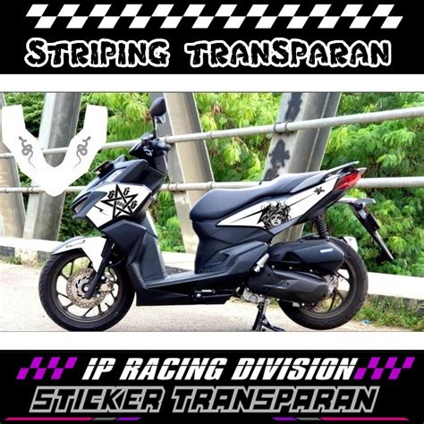 Stiker Uv Stripping Honda Vario Copy Medusa Transparan Viral Keren