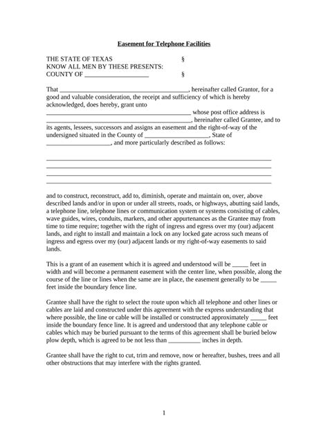 Texas Easement Form Pre Built Template AirSlate SignNow