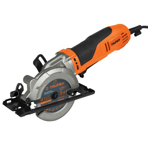 Sierra Circular Compacta PROFESIONAL 4 1 2 750 W TRUPER COD 100123