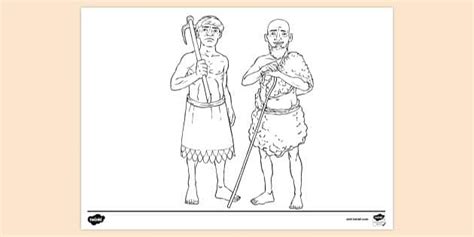 Cain and Abel Bible Story Colouring Page - Primary Resources