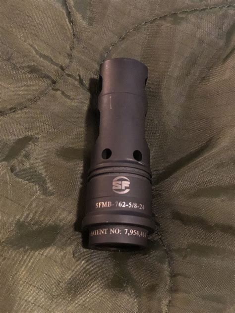 Surefire Socom Muzzle Brake Suppressor Adapter Lr 308 58 24 Thread Steel Matte Ar15com