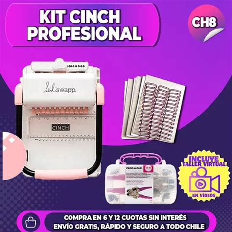 Kit Anilladora Encuadernadora Cinch Rosa Crop A Dile Cuotas sin interés