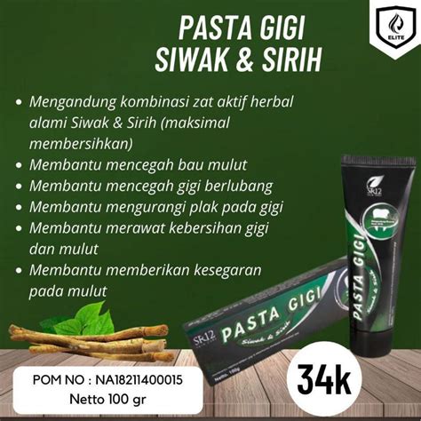 Jual Pasta Gigi Siwak Dan Sirih Pasta Gigi Herbal Pasta Gigi Halal