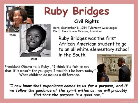 Timeline For Ruby Bridges