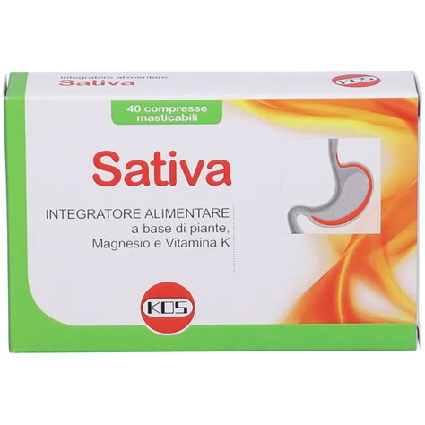 KOS Sativa Compresse Masticabili 40 Pz Redcare