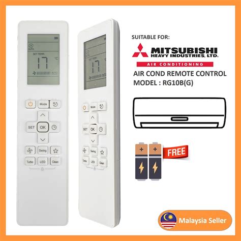 Mitsubishi Heavy Industries Rg B Air Cond Air Conditioner Remote