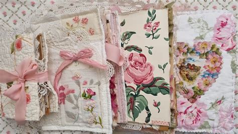 4 Shabby Chic Creations Junk Journal Flip Throughs YouTube