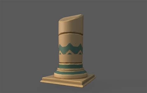 D Model Stylized Sand Pillar Vr Ar Low Poly Cgtrader