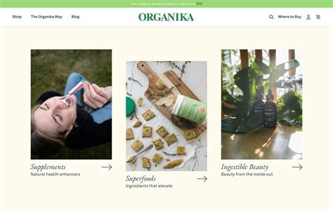 Organika Organic Supplements Shopify | JIBE eCommerce Agency