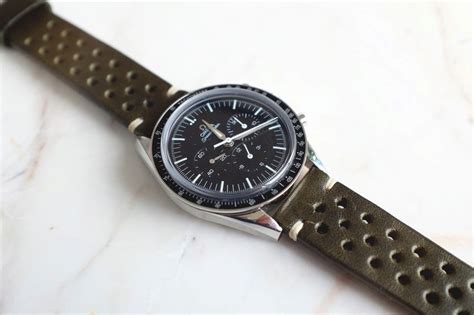 Omega Speedmaster leather strap Moonwatch First Omega in space watch ...