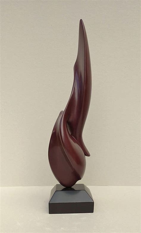 Lutfi Romhein Sublime Sensual Dark Red Oak Wood Abstract Sculpture For Sale At 1stdibs