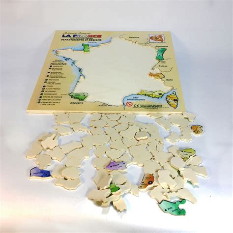 Puzzle Carte De France En Bois Artisans Du Jura