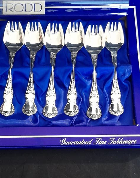 Vintage Rodd Camille Set Of X Silver Plated Buffet Forks Set Of