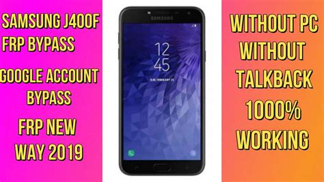 Samsung J F Frp Bypass J Google Lock Remove Samsung