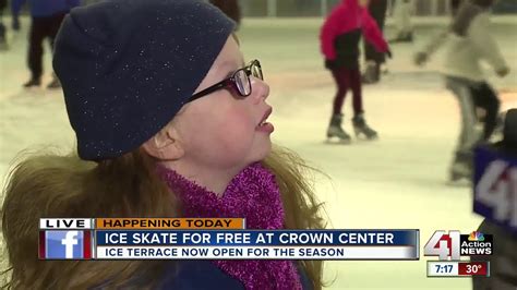 Early Risers Enjoy Free Skate At Crown Center Ice Terrace Season