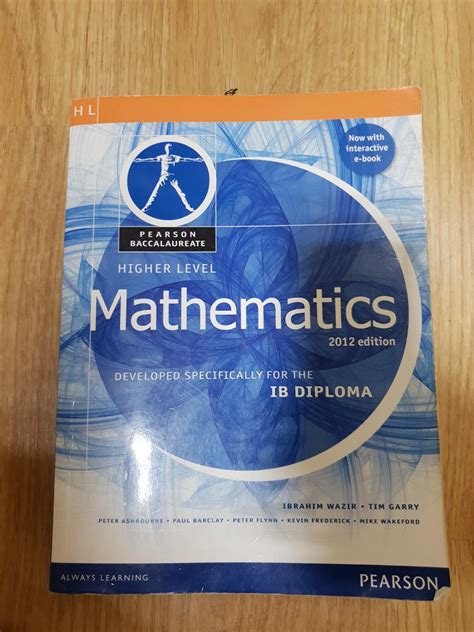 Hl Ib Mathematics Textbook Hobbies And Toys Books And Magazines