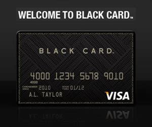 The Visa Black CardThe Visa Black Card