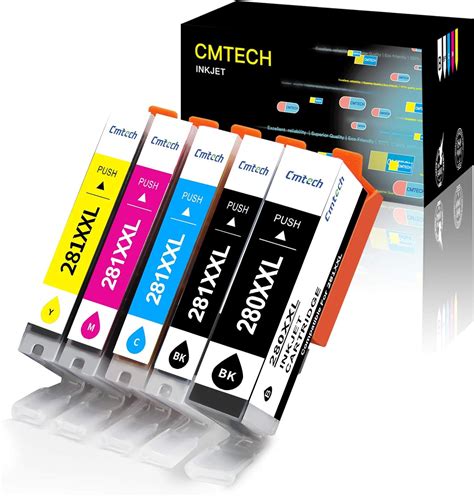 Cmtech Compatible Canon Pgi 280xxl Cli 281xxl Ink Cartridges