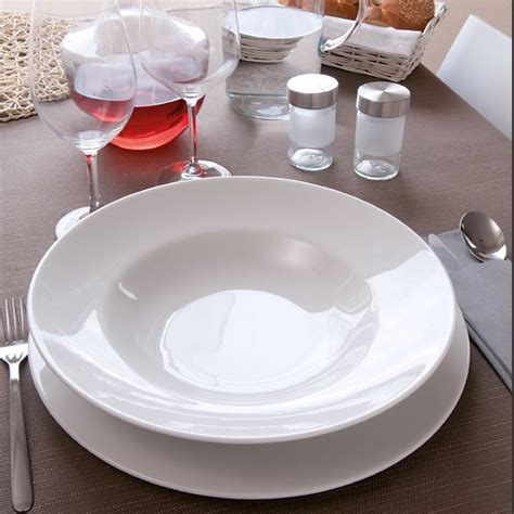 Assiette à pâtes porcelaine blanche D 26 cm Napoli