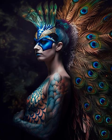 Peacock Fantasy Makeup