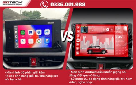 Lắp màn hình android ô tô cho xe Toyota Veloz giá rẻ