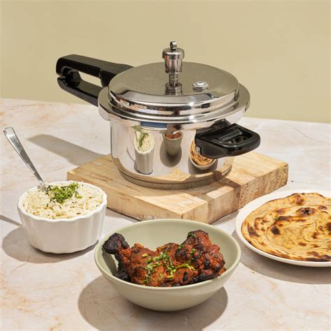 Vinod Stainless Steel Outer Lid Pressure Cooker 8 Litre Global