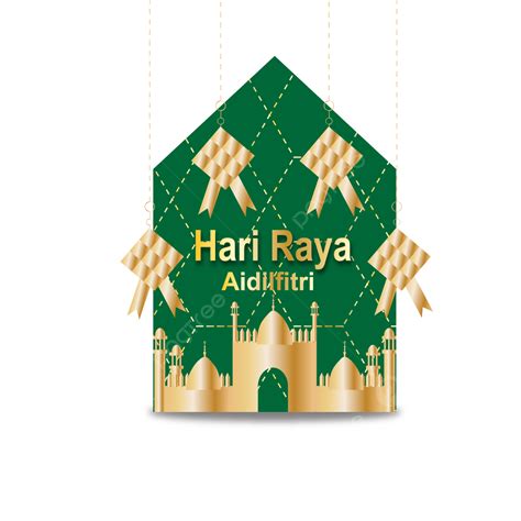 Gambar Hari Raya Aidilfitri Dengan Masjid Emas Hari Raya Aidilfitri