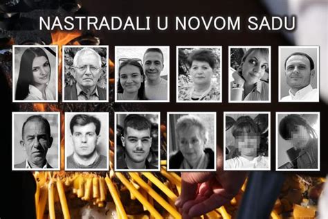 ONI SU NASTRADALI U NOVOM SADU Srbija zavijena u crno Među 14