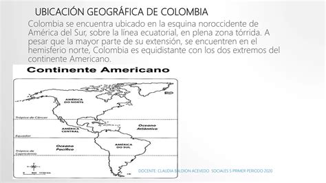 Sociales Posicion Geografica Y Astronomica Colombia Ppt