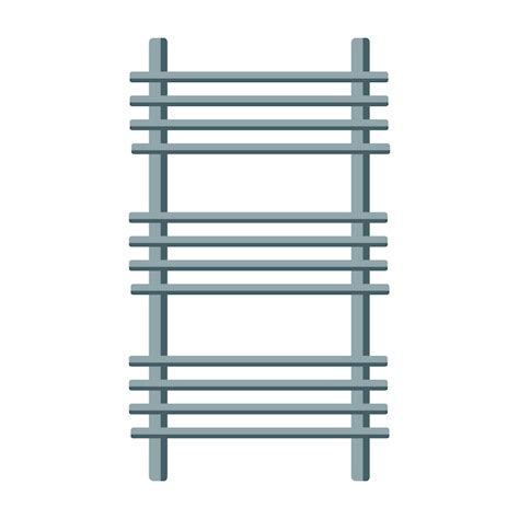 Premium Vector Heated Towel Rail In The Bathroom