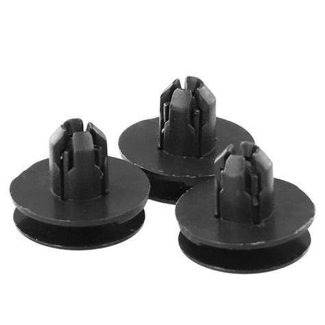 Pcs Black Fender Push Type Retainer Clips For Honda For Acura