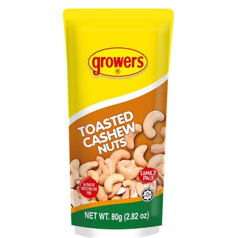 Growers Toasted Cashew Nuts 80g Lazada PH