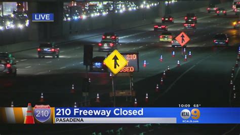 Stretch Of Westbound 210 Freeway In Pasadena Closed Through Weekend For Repairs Youtube