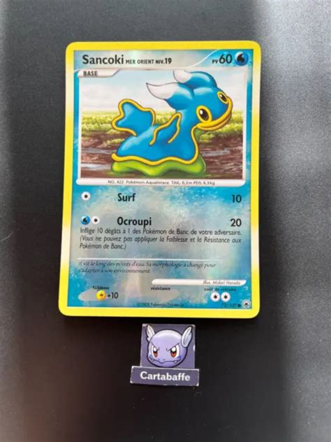 CARTE POKÉMON SANCOKI 73 100 Reverse DP Aube Majestueuse EUR 6 85