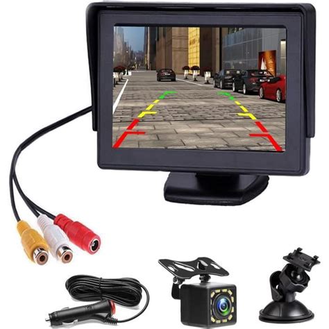 Cam Ra De Recul Voiture Avec Pouces Cran Lcd Moniteur Camera