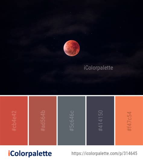 Color Palette Ideas From Moon Astronomical Object Atmosphere Image