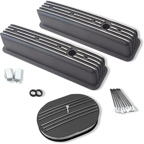 Amazon Demotor Performance Tall Finned Valve Cover Aluminum Black