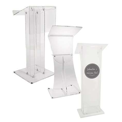 Clear Acrylic Lecterns Podiums Perspex Lectern Luminati