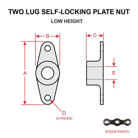 Ms21047 L3 Two Lug Self Locking Plate Nut Univair Aircraft Corporation