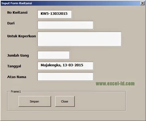 Cara Ngeprnt Kwitansi Di Excel Macro Mertqtool