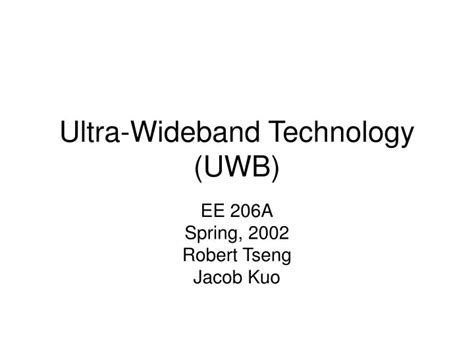 Ppt Ultra Wideband Technology Uwb Powerpoint Presentation Free