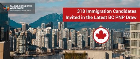 Immigration Candidates Invited In The Latest Bc Pnp Draw