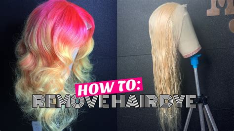 How To Remove Hair Dye Youtube