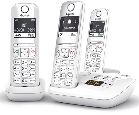 Téléphone sans fil SIEMENS GIGASET AS690 A Trio Blanc Pas Cher UBALDI