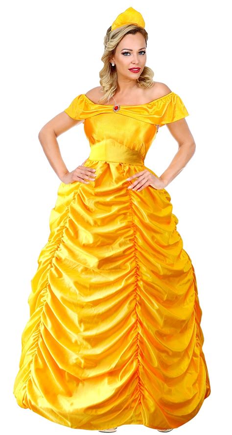 Vestido De Cosplay De Dibujos Animados De Disney Princesa Bella La