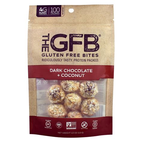 The Gfb Dark Chocolate Peanut Butter Bites Oz Bag Snacks Fast