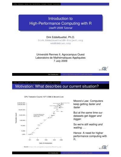 Introduction To High Performance Computing Dirk Eddelbuettel