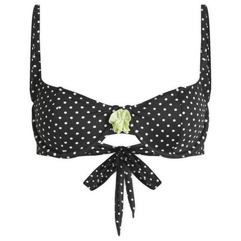 Fruity Booty Women S Carmen Bikini Top In Black White Fruity Booty